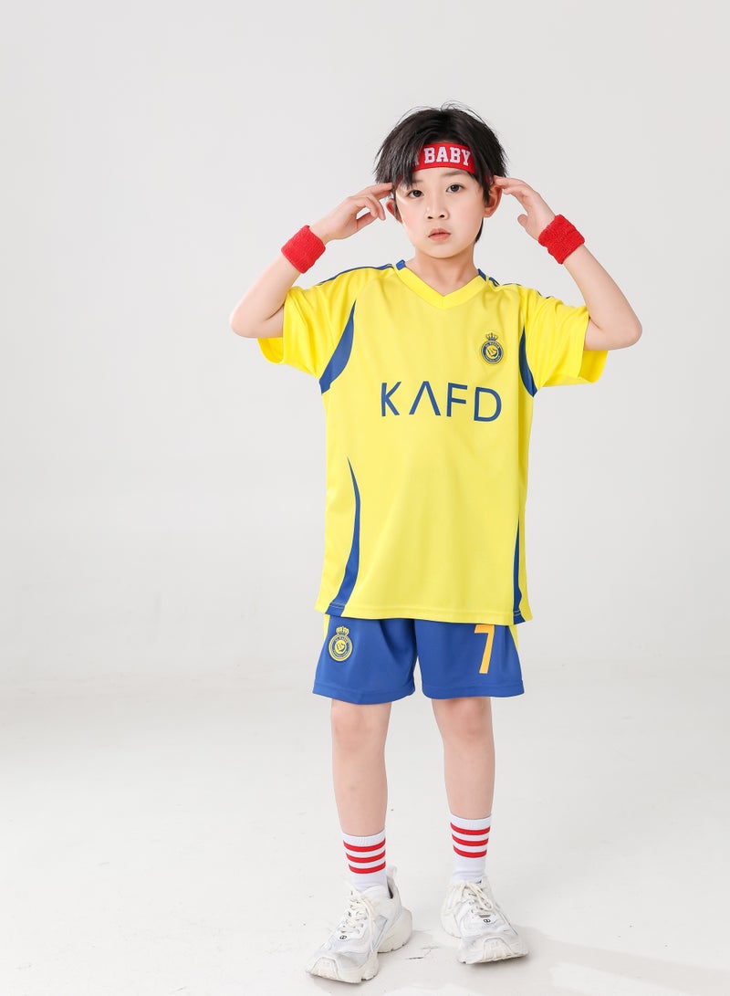 YITI Football Jersey Set for Kids Boys Girls Football Jersey Kit Children Football Uniforms Short-sleeved Football Shirts With Socks Sportswear-24  - Image 2