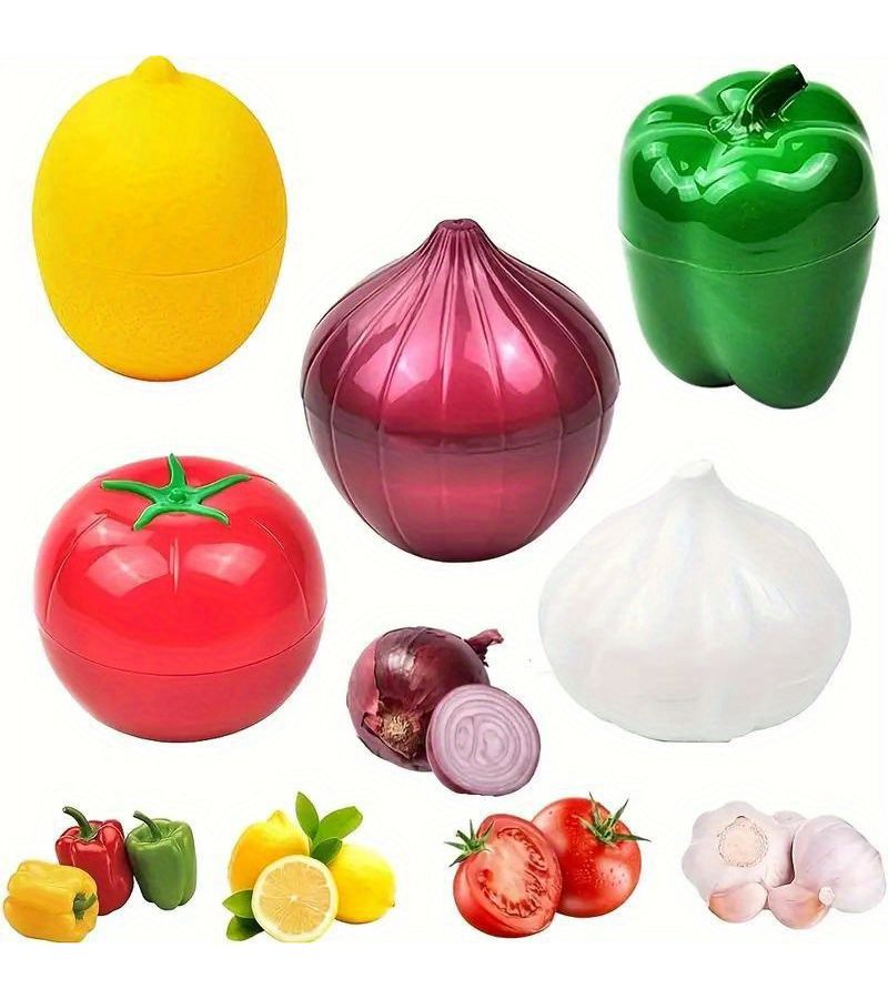 Apple Plastic Fruit Vegetable Storage Container For Refrigerator - Image 5