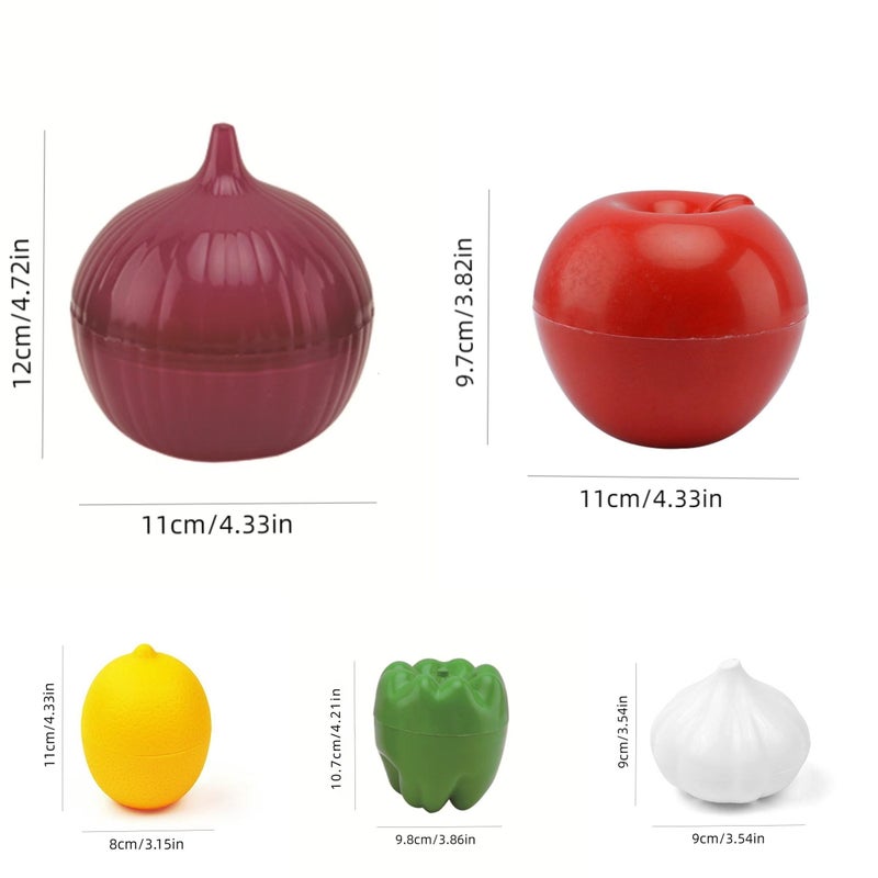 Apple Plastic Fruit Vegetable Storage Container For Refrigerator - Image 4