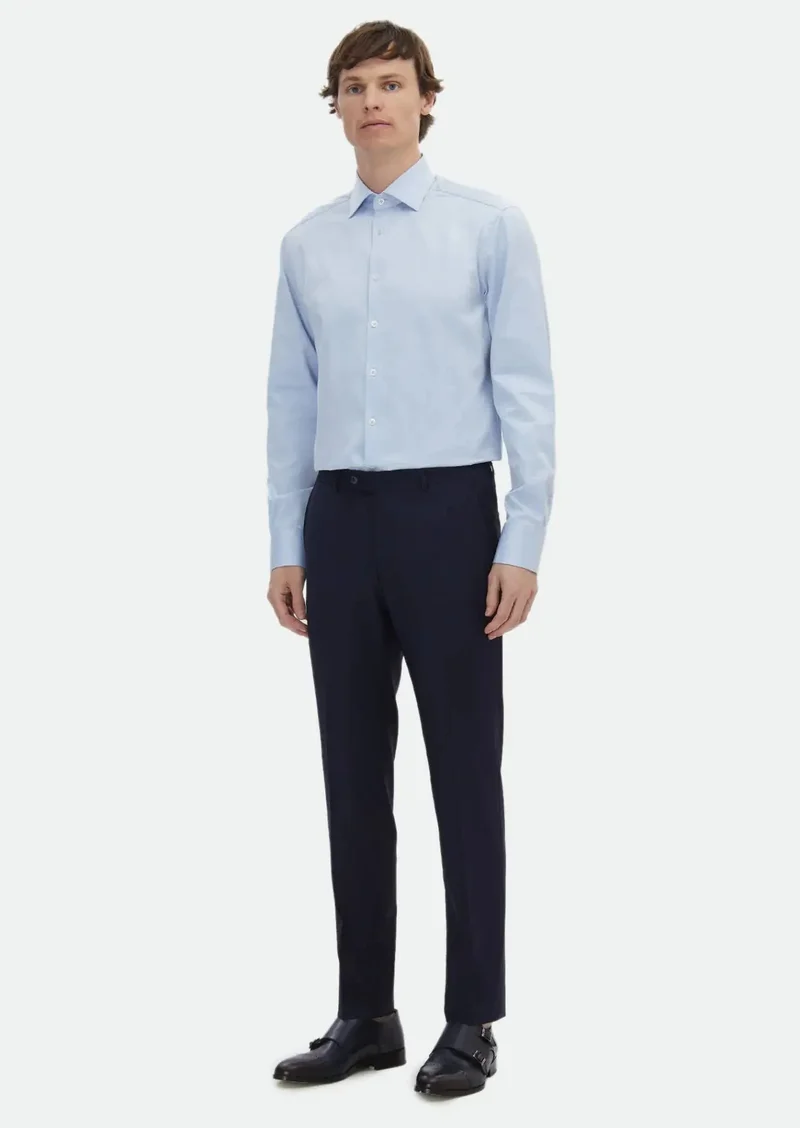 RAMSEY Saks Material Modern Fit Classical Wool Blended Trousers