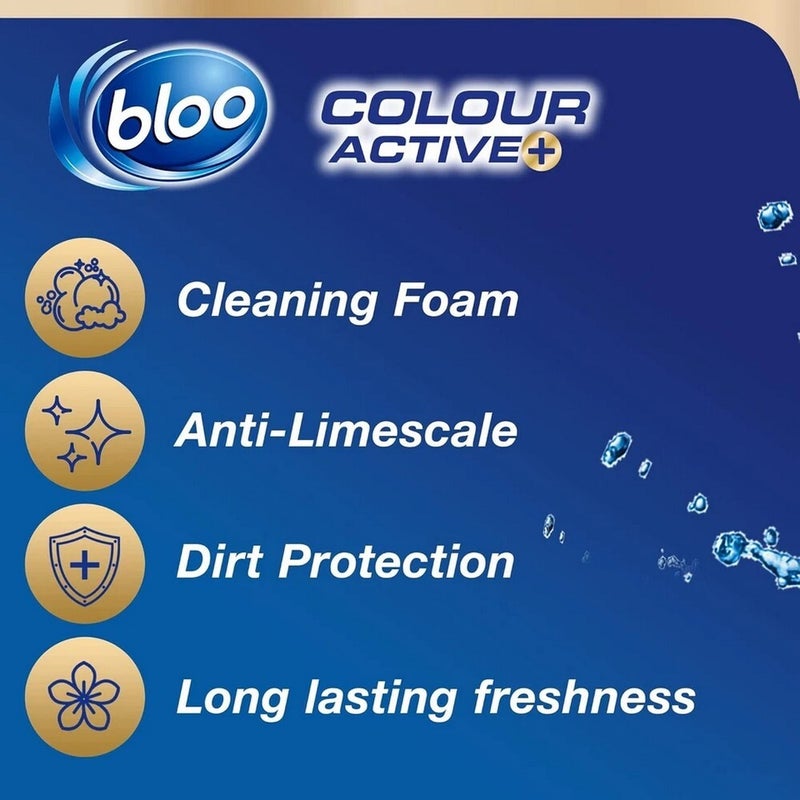 Bloo Colour Active Toilet Block 2x50g Lavendar – Rim Hanger Freshener for Toilet Cleaning, Stain Removal & Long-Lasting Fragrance - Image 3