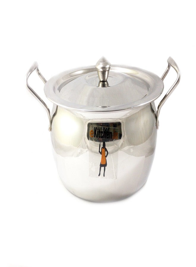 eKitchen Stainless Steel Cook and Serve Set with Lid (4 Pcs Set) - No : 2 - Image 2