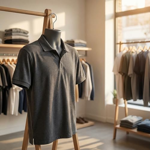 DisplayTown Black Male Mannequin Torso Hollow Back Body Stackable Dress Form with Hanging Hooks for Tshirt Display, Countertop, Craft Shows, Photos and Design, S-M Clothing Size (Black, Set of 1) - Image 4