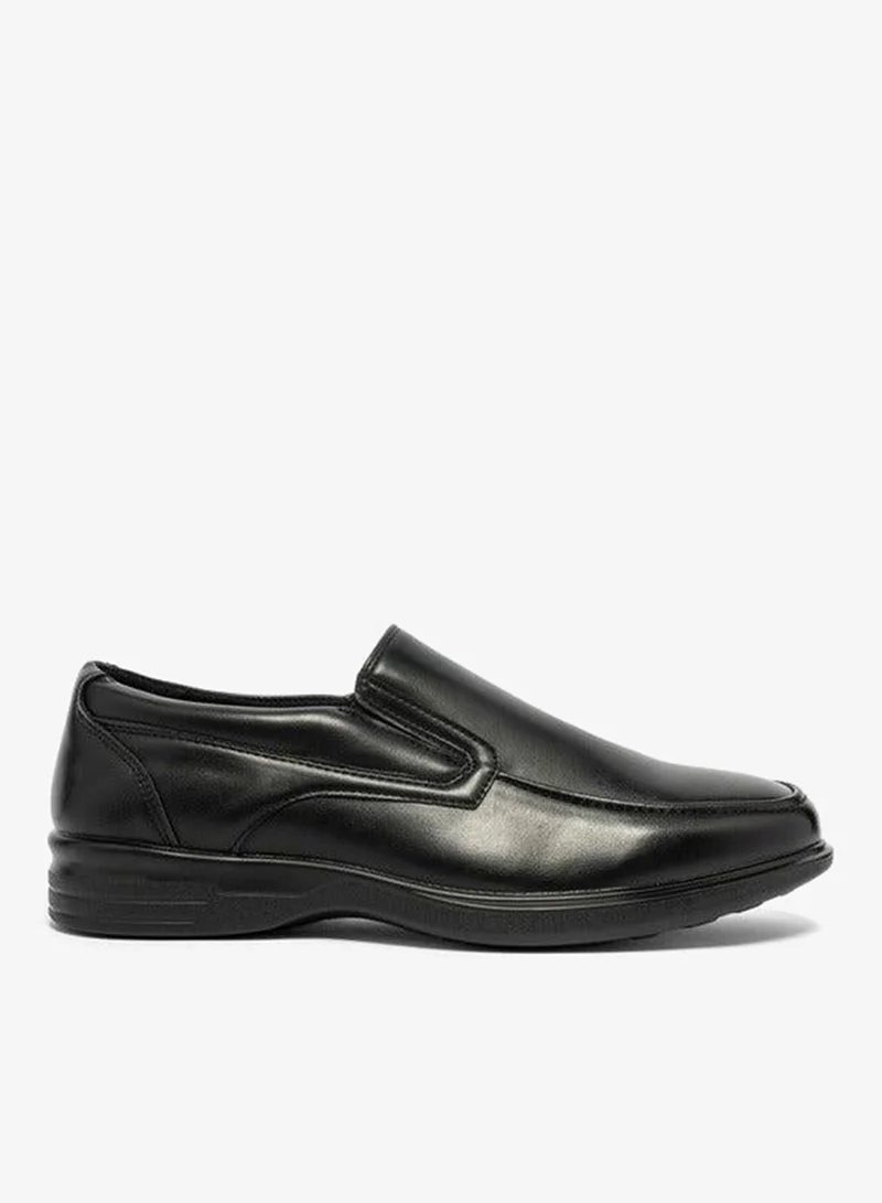 LBL by Shoexpress BLACK Solid Slip-On Loafers for Men | Best Price UAE