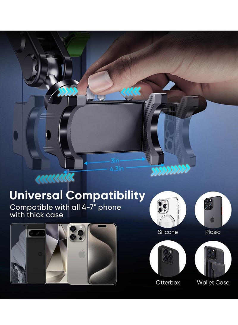 ELTRAZONE Car Phone Mount for Video Recording – Universal Magic Arm Suction Holder for Windshield, Dashboard & Vlog Shooting – Hands-Free Smartphone Stand with 360° Rotation, Strong Suction Cup, Adjustable Viewing Angle – Perfect for Vloggers, Content Creators, and GPS Navigation - Image 2
