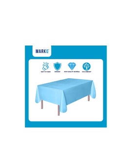 MARKQ Plastic Tablecloth for Rectangle Table 54" x 72" Disposable Table Cover for Bridal Shower Wedding Birthday Party Decorations  - Image 3