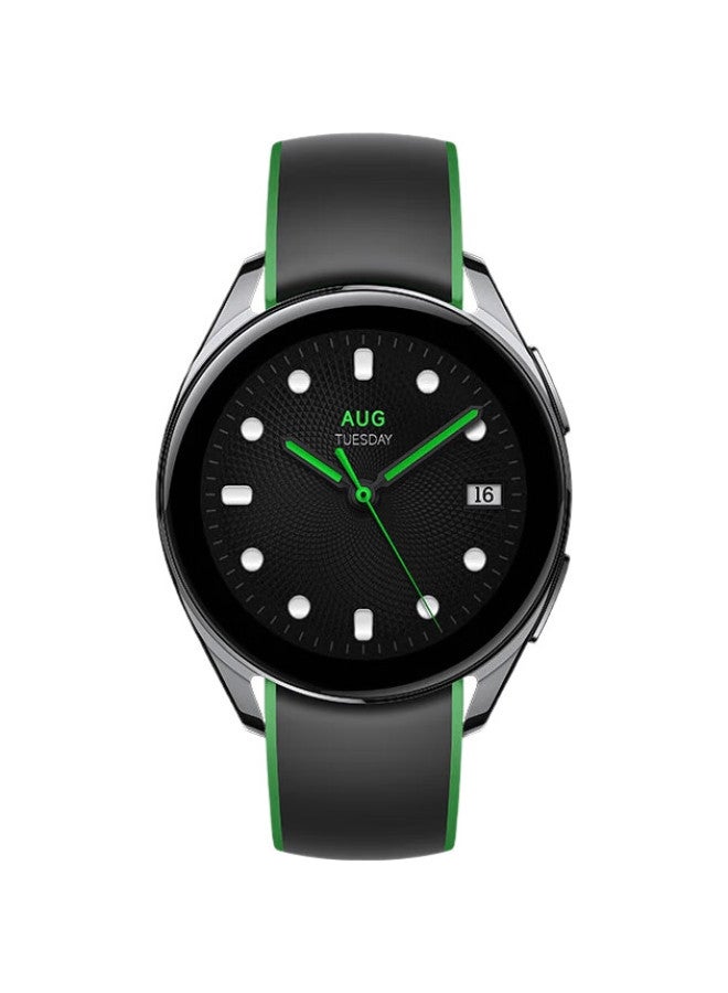 Millet Watch Strap, Contrasting Color Pin Buckle Band (Yue Dong Green) - Image 1