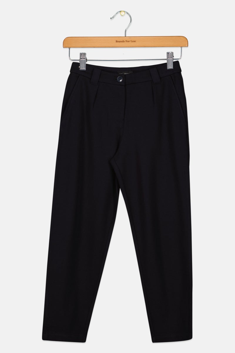 EMPORIO ARMANI Kids Girl Solid Straight Leg Pants, Black - Image 2