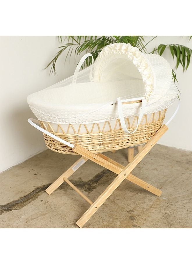 Moses Basket Cot With Stand - Off White - pzsku/Z205581FE341F35615182Z/45/_/1670502461/43c471e3-a6db-422c-917b-c54dbc98f6a2