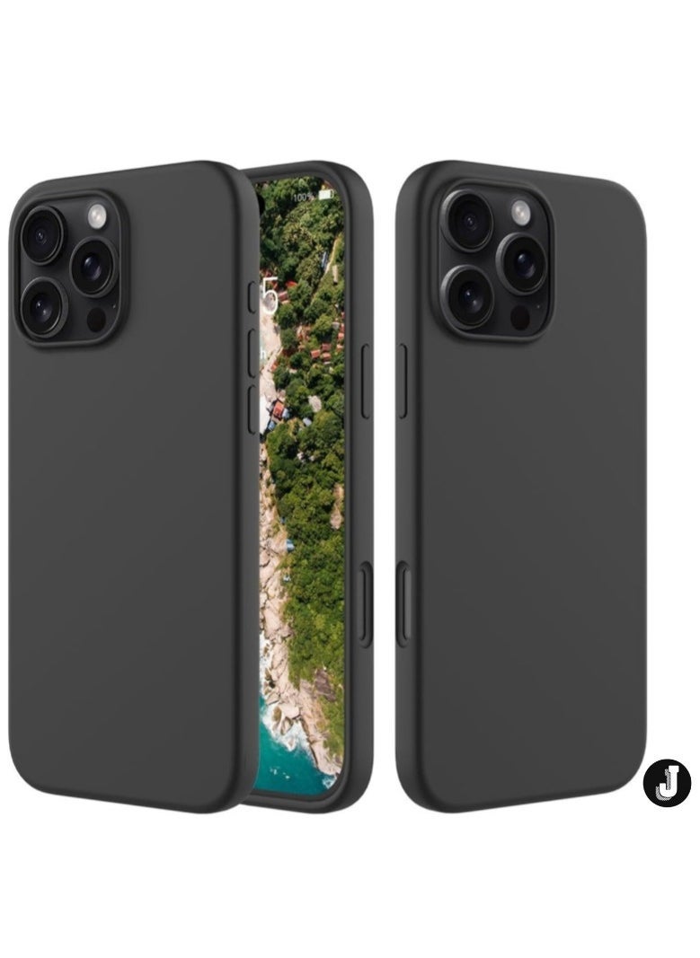 JAJEEK "iPhone 16 Pro Max Slim Fit Matte Black TPU Case – Soft, Flexible Silicone Back Cover for Sleek Protection" - Image 1