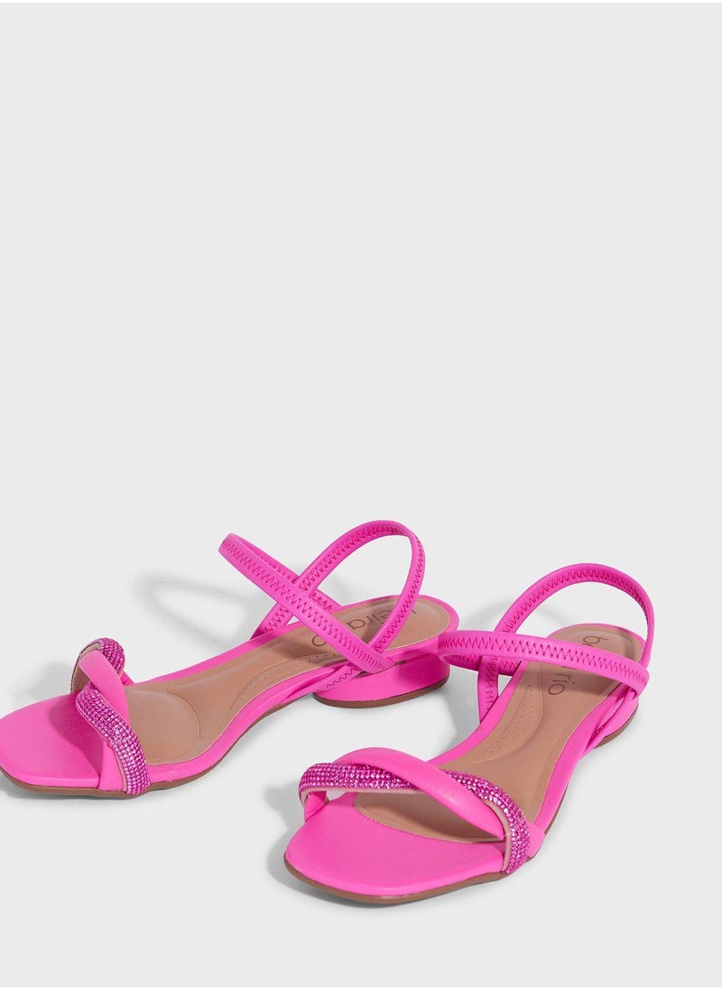 Beira Rio Bailey Ankle Strap Low Heel Sandals  - Image 4