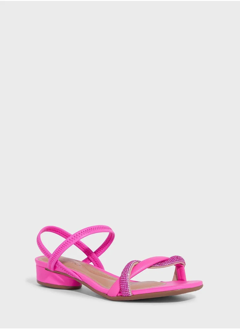 بيرا ريو Bailey Ankle Strap Low Heel Sandals