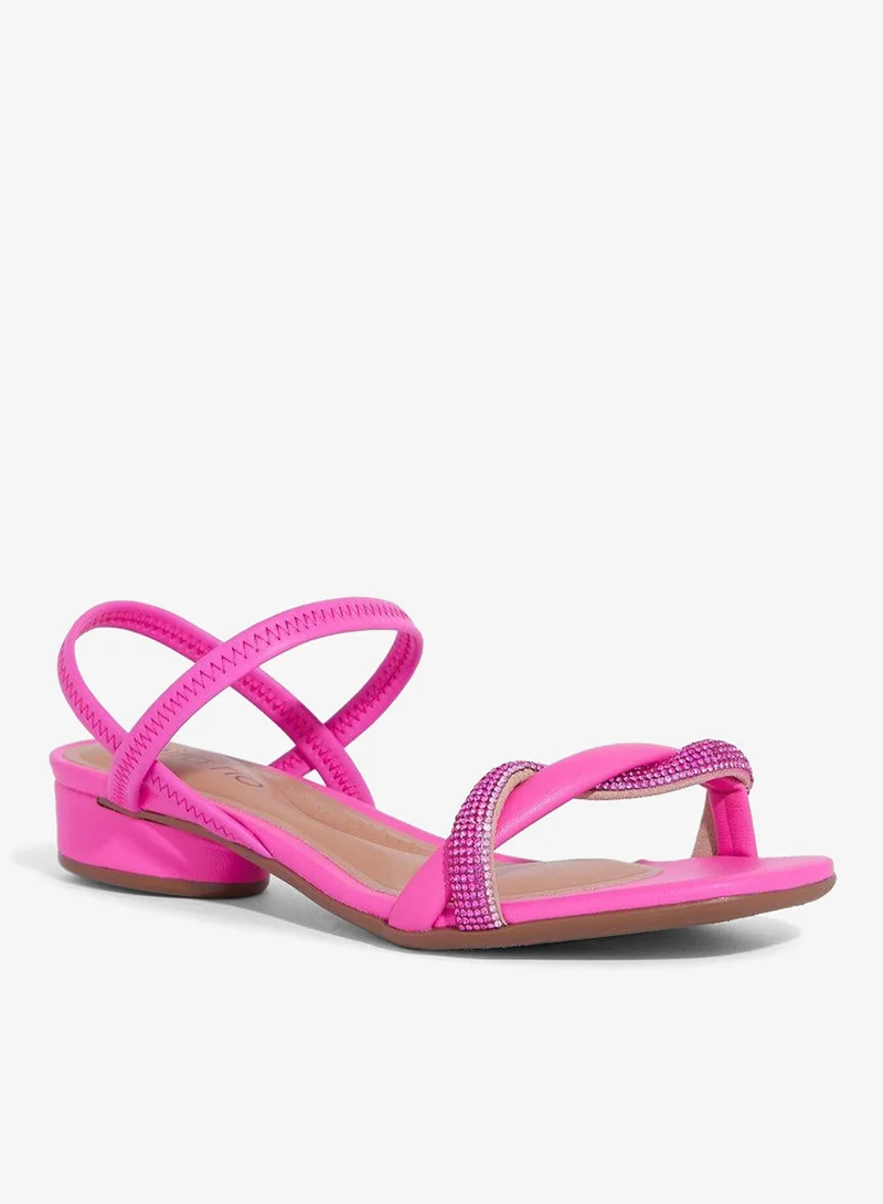 Beira Rio Pink Sandals for Women with Back Strap – Stylish & Supportive sling Back Ladies Sandals for Women | Best Price UAE