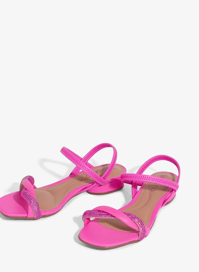 Beira Rio Pink Sandals for Women with Back Strap – Stylish & Supportive sling Back Ladies Sandals for Women | Best Price UAE