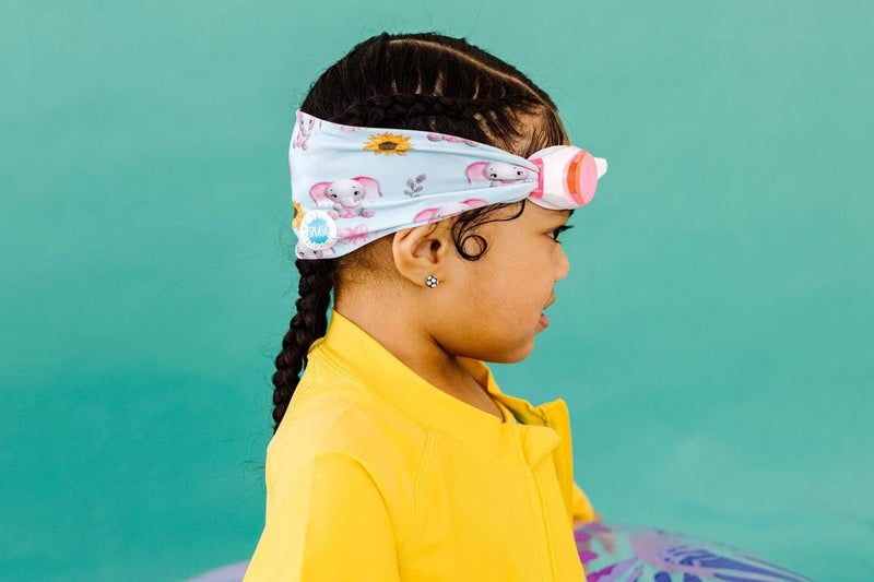 Splash Place KIDS SWIM GOGGLES with Fabric Strap - ELLIE |Tangle-Free, Swimming Goggles for Kids, Comfy Fabric Strap Goggles - Image 3