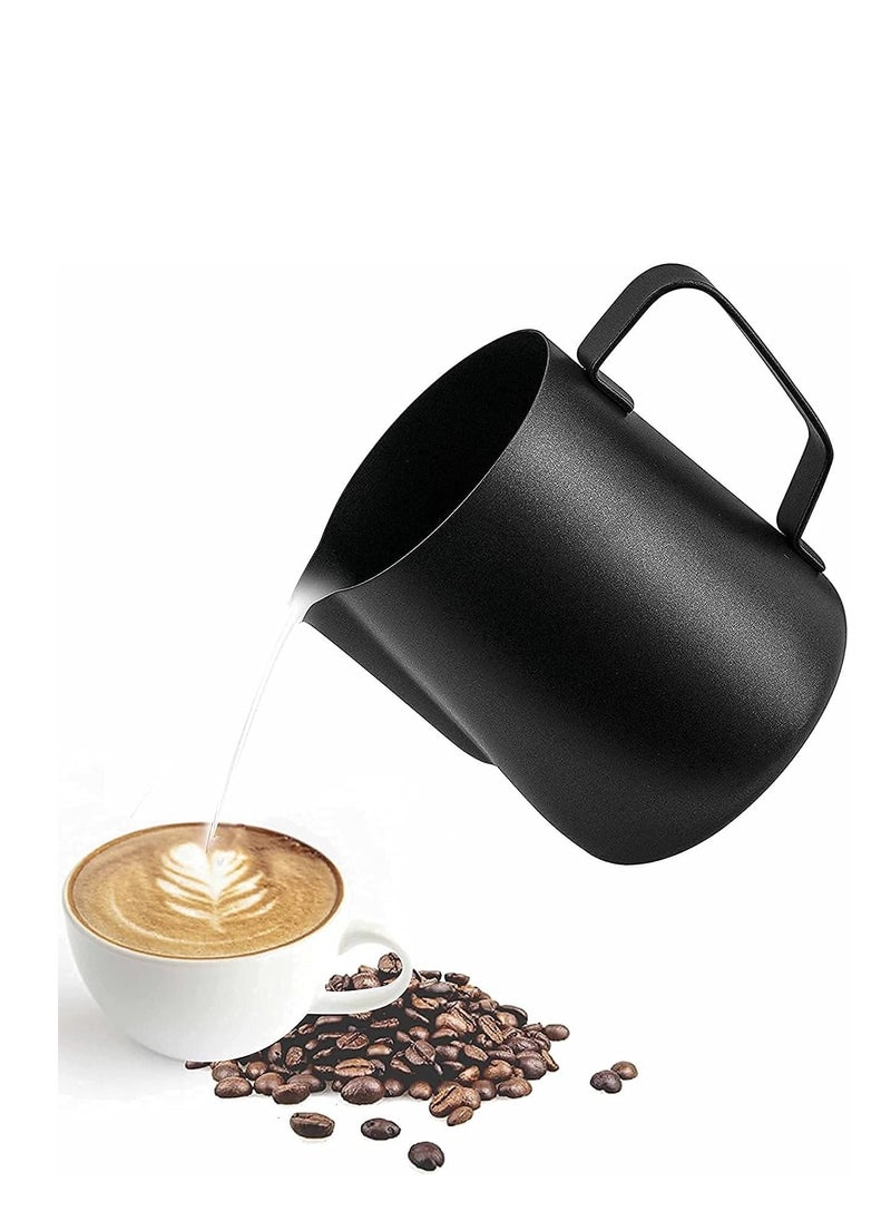 ALMUFARREJ Patcher Milk for preparing coffee (black, 350 ml)  - Image 1