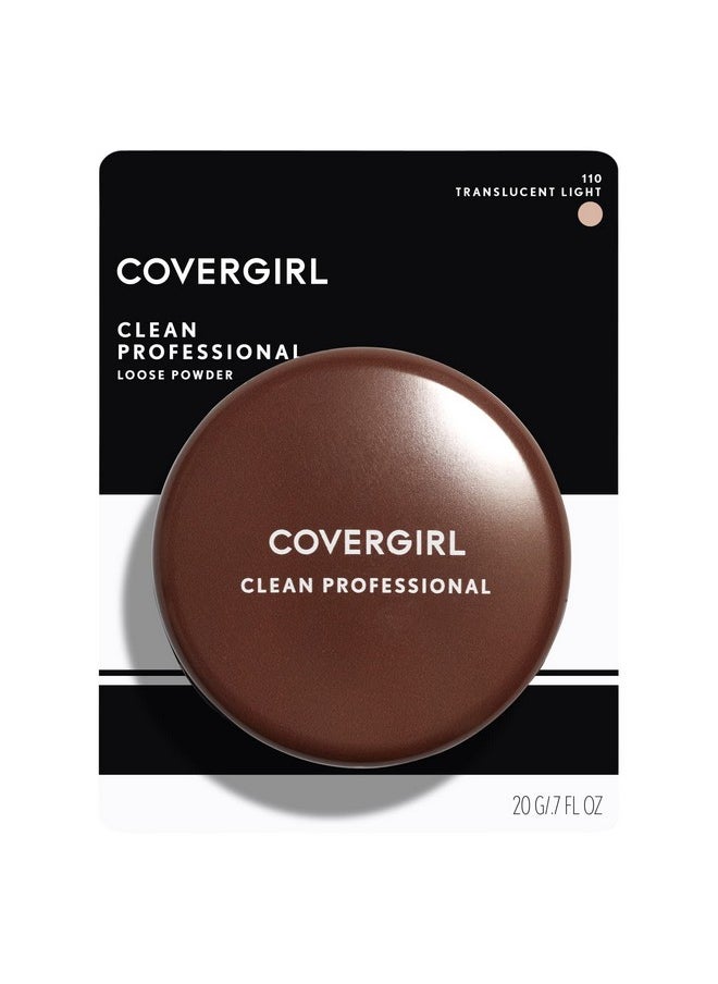 CoverGirl COVERGIRL Professional Loose Finishing Powder, Translucent Light Tone, Sets Makeup, Controls Shine, Won't Clog Pores, 0.7 Ounce (Packaging May Vary)  - Image 2