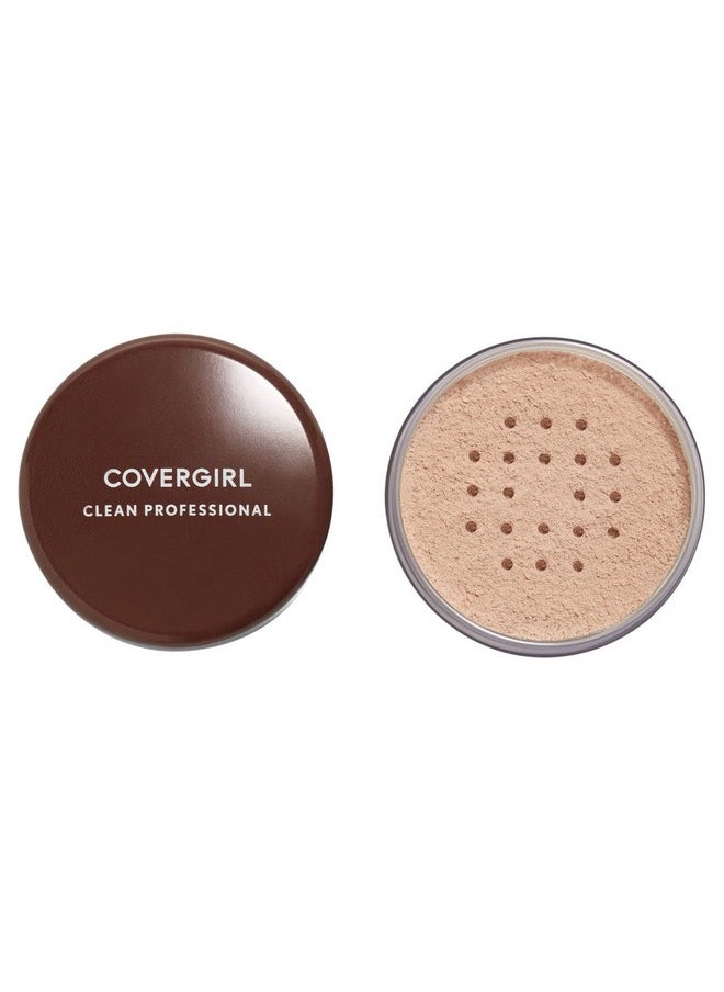 CoverGirl COVERGIRL Professional Loose Finishing Powder, Translucent Light Tone, Sets Makeup, Controls Shine, Won't Clog Pores, 0.7 Ounce (Packaging May Vary)  - Image 1