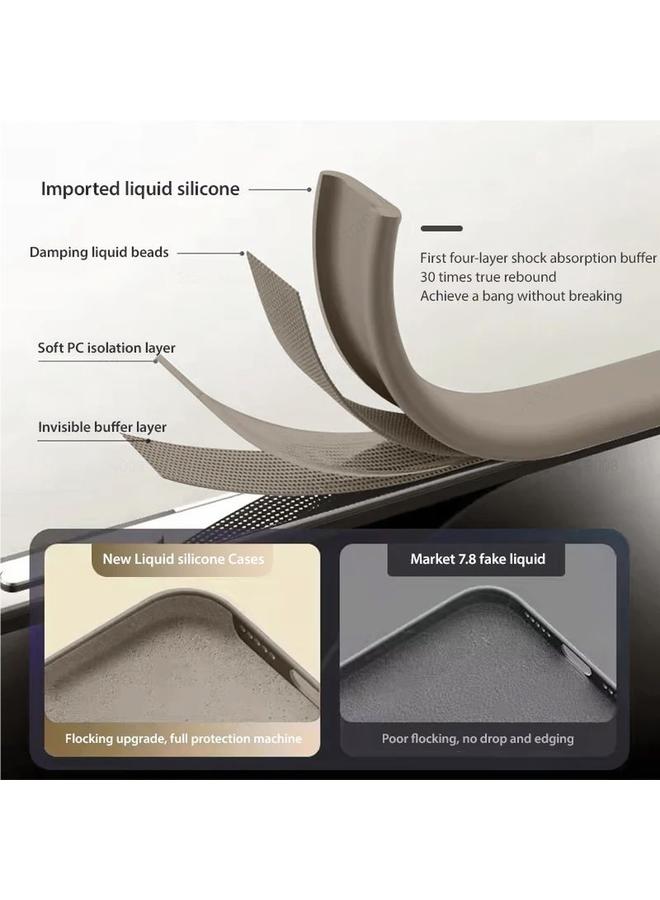 اس-توب جراب لهاتف iPhone 14 Pro مصنوع من السيليكون السائل MagSafe - Image 4