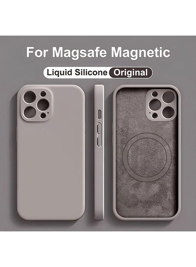 اس-توب جراب لهاتف iPhone 14 Pro مصنوع من السيليكون السائل MagSafe - Image 2