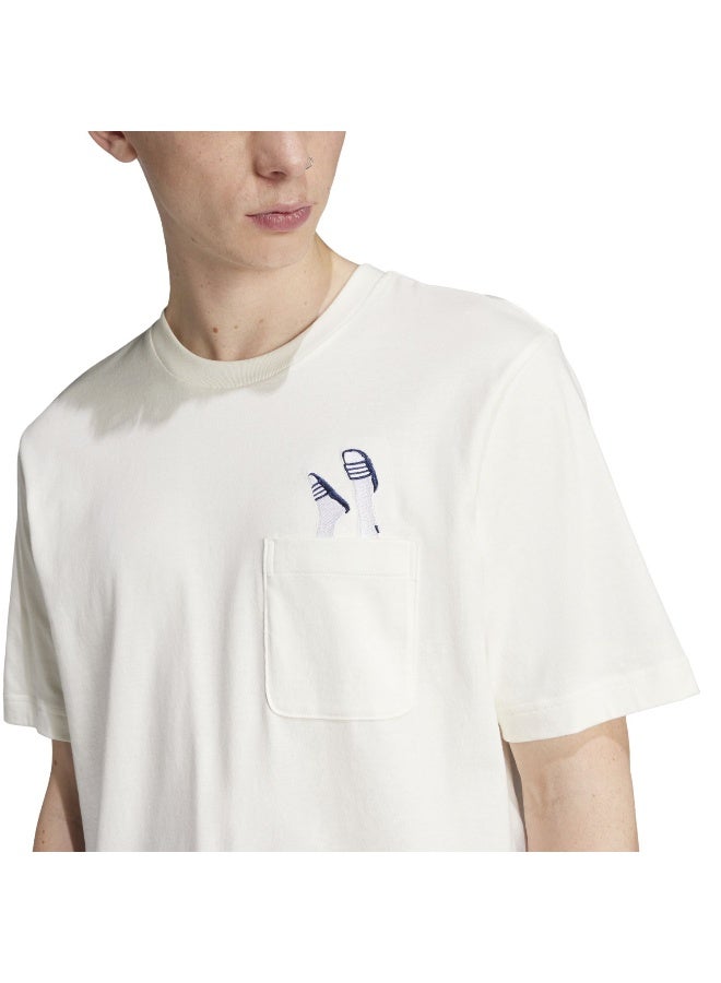 اديداس تي شيرت تدريب رجالي أبيض مقاس - Image 5