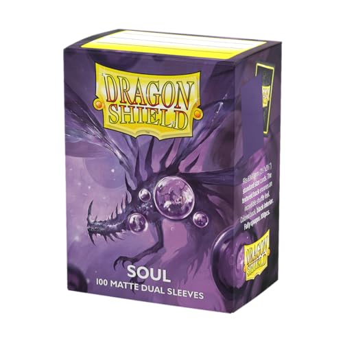 Dragon Shield Matte Dual Standard Size Card Sleeves 100 CT Smooth Tough Premium TCG Sleeves Compatible with Pokemon Flesh Blood One Piece Magic The Gathering Soul - Image 1