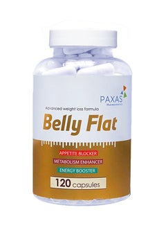 PAXAS Belly Flat Advanced Weight Loss Formula 120 Capsules  - Image 1