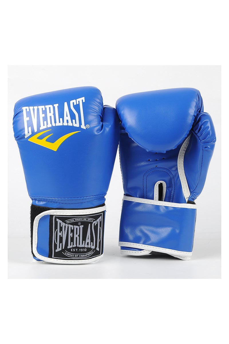 إفرلاست قفازات الملاكمة المهنية للشباب أزرق 6 أوقية. أعمار 7-13 سنة. درجة التدريب والمنافسة. دعم المعصم الديناميكي + تصميم قابل للتعديل للنمو - Image 1