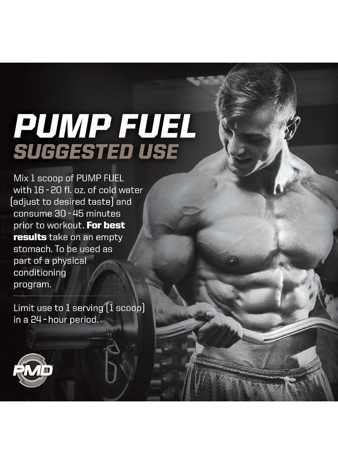 بي ام دي - PMD Sports Ultra Pump Fuel Insanity - مزيج مشروب ما قبل التمرين للحصول على الطاقة والقوة والقدرة على التحمل وضخ العضلات والتعافي - كربوهيدرات معقدة وطاقة أمينية - مشروب ليمون وردي كهربائي (30 وجبة) - Image 1