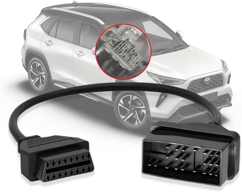 AMHTDOL OBD Adapter for Toyota 22 Pin to 16 Pin OBD2 - Image 1