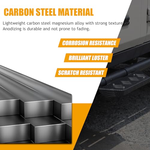 Bekantogy Car Side Expansion Pedals INEOS Grenadier 2020-2024 Carbon Steel Anti-Slip Door Pedal Running Boards Adding Boarding Steps - Image 3