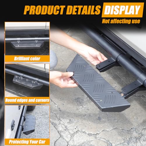 Bekantogy Car Side Expansion Pedals INEOS Grenadier 2020-2024 Carbon Steel Anti-Slip Door Pedal Running Boards Adding Boarding Steps - Image 5