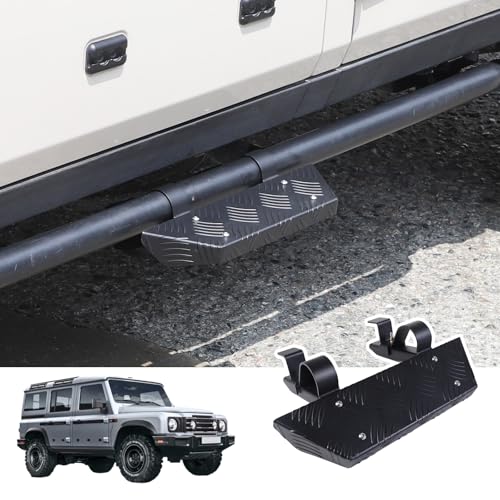 Bekantogy Car Side Expansion Pedals INEOS Grenadier 2020-2024 Carbon Steel Anti-Slip Door Pedal Running Boards Adding Boarding Steps - Image 1