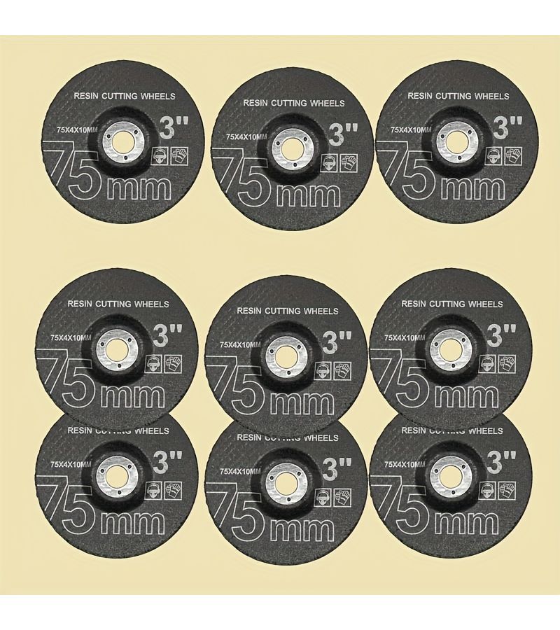 20 Pack 75x4x10mm Resin Grinding Wheel Disc for Metal Rust Removal Deburring Polishing - Image 2
