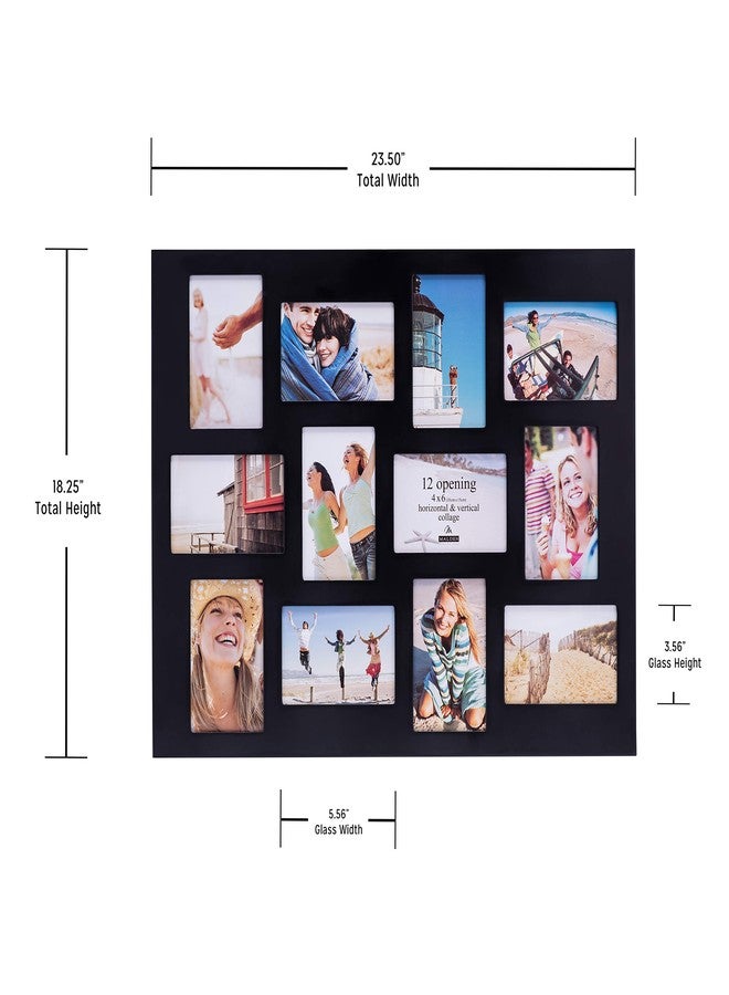 Malden 4x6 12Opening Collage Picture Frame, Displays Twelve, Black - Image 4