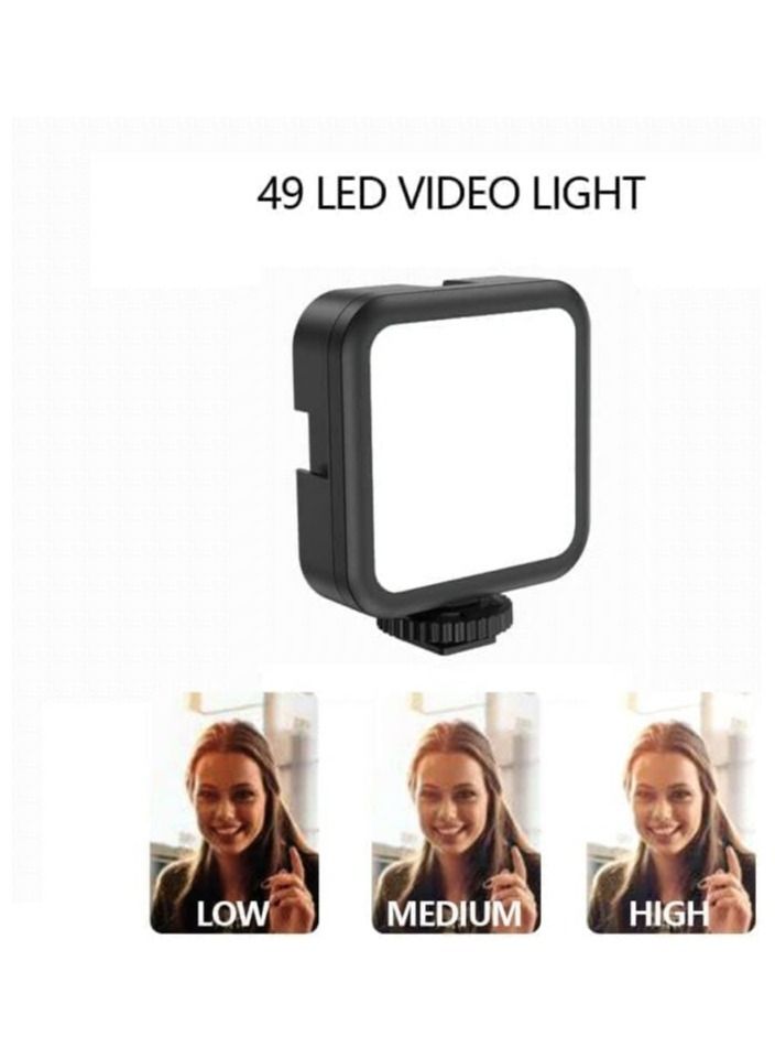 Smartphone & Camera Vlogging Studio Kits Video Shooting Photography Suit with Microphone LED Fill Light Mini Tripod - Image 4