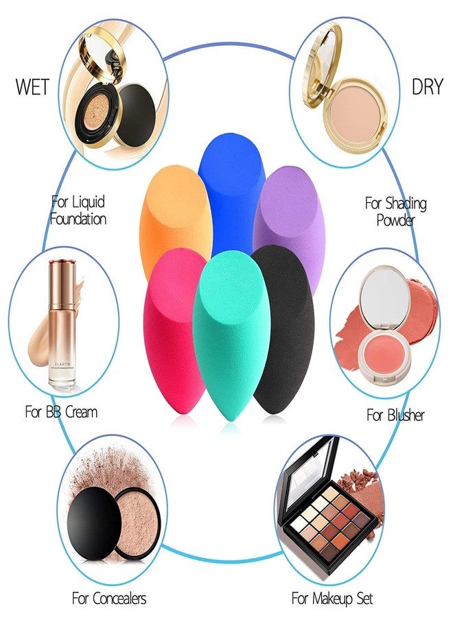 Fennec Mart Makeup Sponge 6-Pack Blender Beauty Sponge Foundation Blending Sponge - Image 4