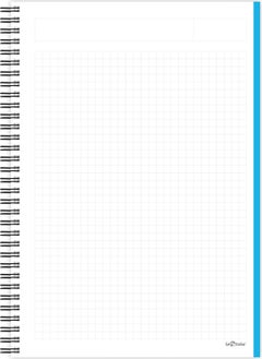 Le Color School Notebook Flexible Cover A4 Square Spiral 200 Pages Energy  - Image 2