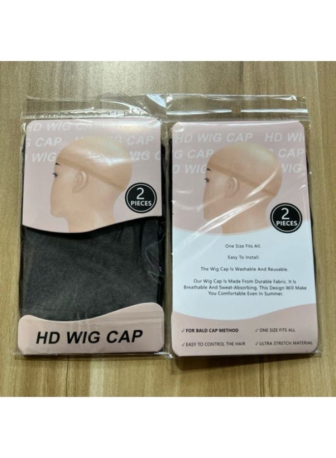 Invisible Elastic Wig Cap HD Mesh Hair Net for Wig Fixing Cosplay Plain Color Wig Cap - Image 1