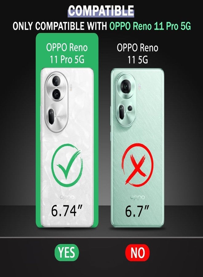 ريل كيس جراب خلفي من REALCASE لهاتف Oppo Reno 11 Pro 5G | جراب خلفي أنيق بدون إطار، غير لامع، صلب | جراب خلفي ناعم من مادة TPU مقاوم للصدمات لهاتف Reno 11 Pro 5G (أسود) - Image 2