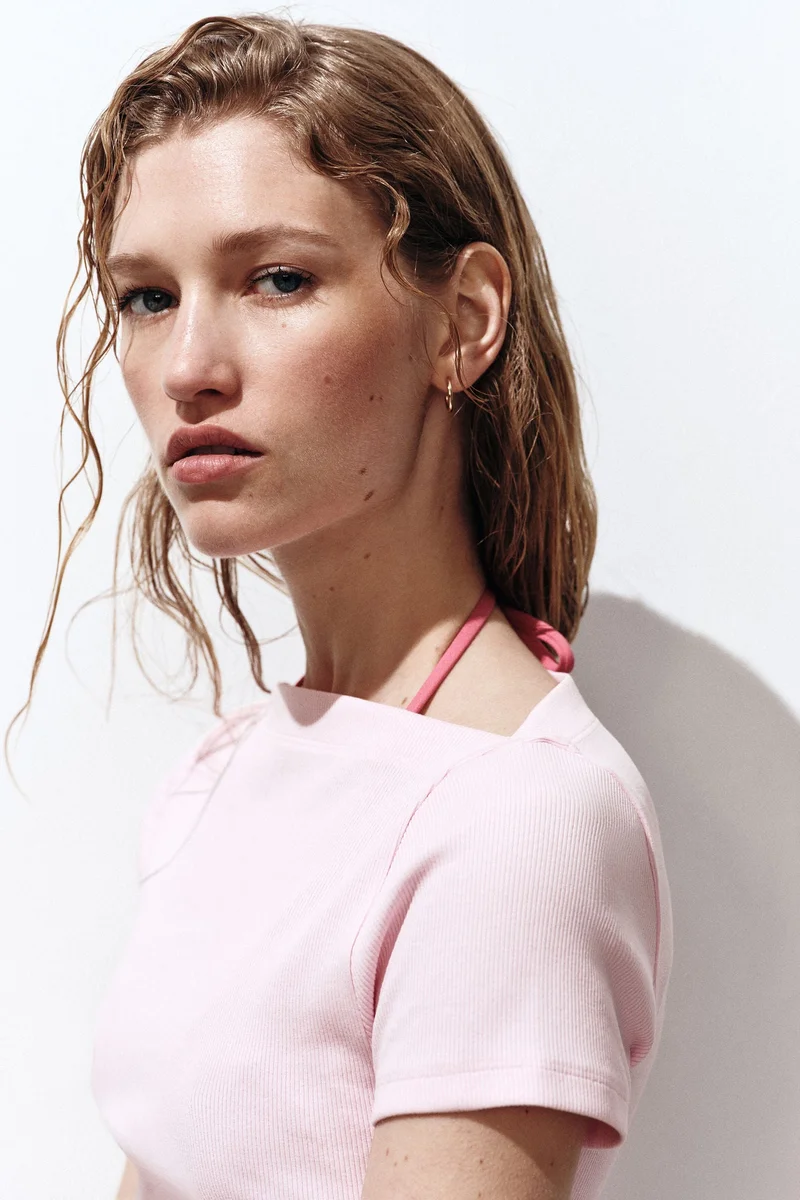 H&M Boat-neck cotton top