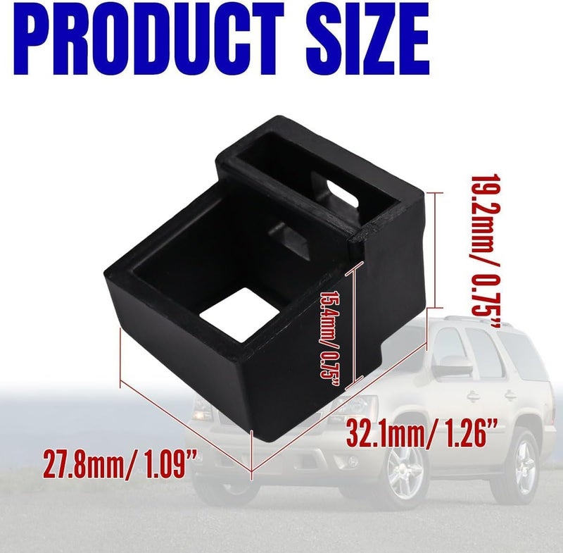 OICCTBF 2Pcs Car Door Arm Rest Switch Panel Clip Repair Kit Accessories for Chevrolet for Silverado for Tahoe for GMC for Sierra for Yukon 2003-2007,Snug fit, and Removable/Reusable (Black) - Image 2