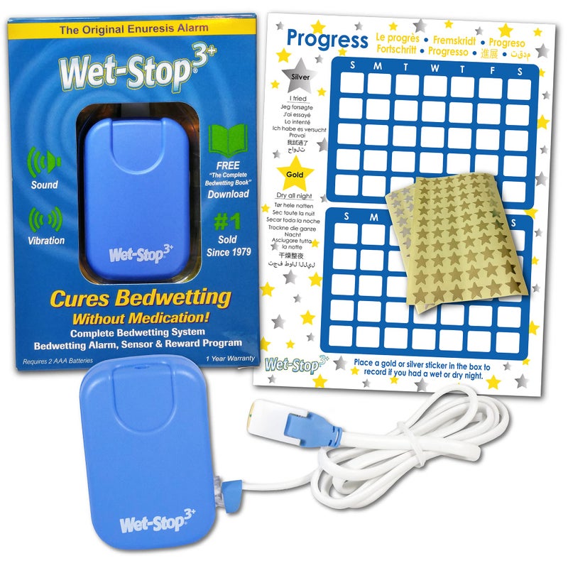 Wet-Stop 3 Blue Bedwetting Enuresis Alarm with Loud Sound and Strong Vibration for Boys or Girls, Proven Solution for Bedwetters - Image 2