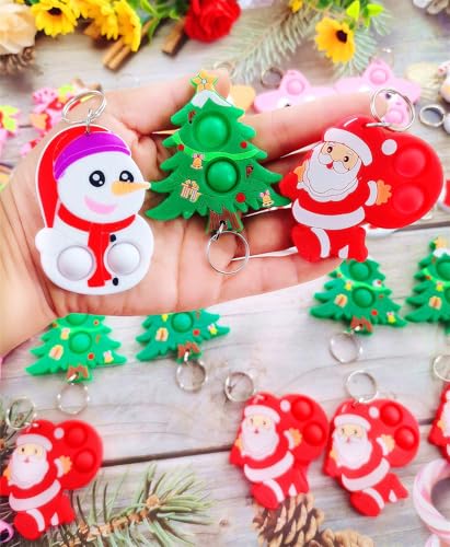 PSDFH 100 Packs Funny Christmas Mini Assorted fidgets Toys for Kids Children Classroom Students Gift from TeacherBirthday Party Favors - Image 5