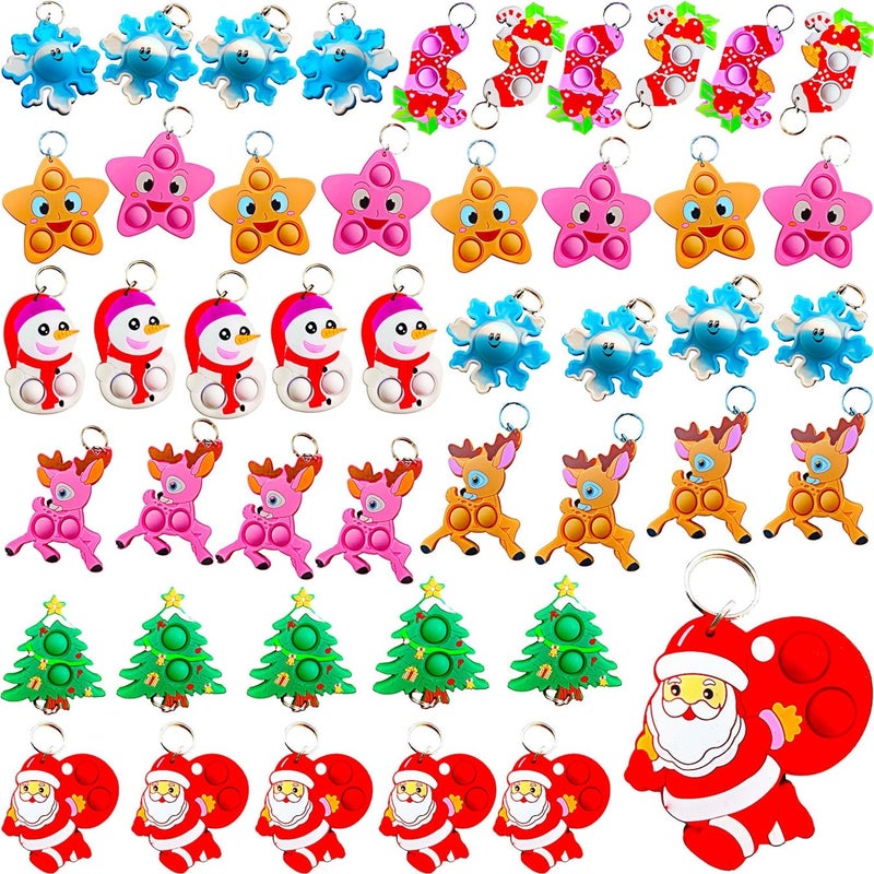 PSDFH 100 Packs Funny Christmas Mini Assorted fidgets Toys for Kids Children Classroom Students Gift from TeacherBirthday Party Favors - Image 3