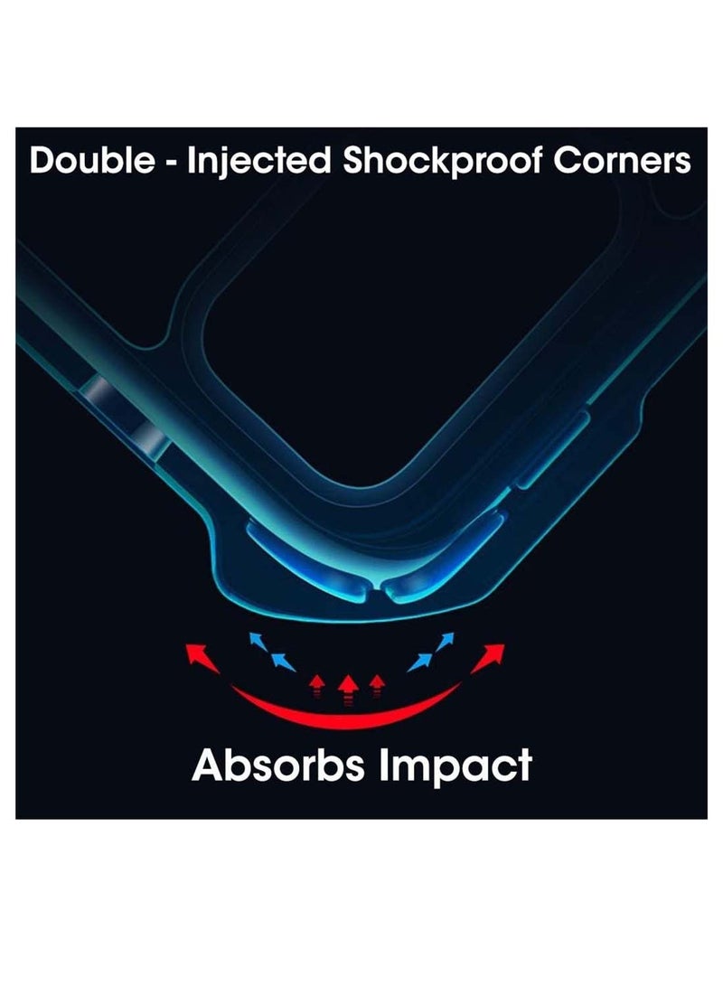 دبليو تيك فيفو Y39 5G 2025 هايبرد TPU سيليكون مع مصدات درع مرتفعة غطاء حافظة رفيع - شفاف / أسود - Image 5