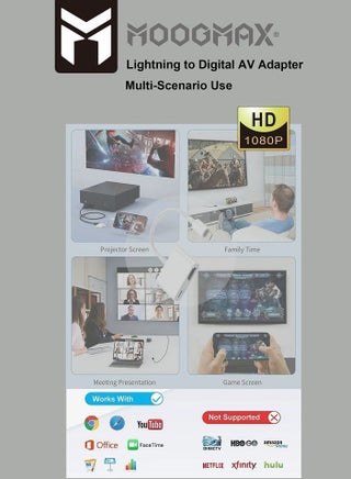 Original Lightning To HDMI Digital AV Adapter White. From MOOGMAX. - view 5