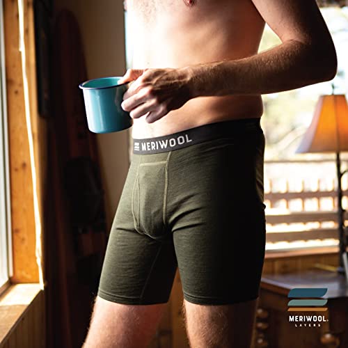 MERIWOOL Mens Boxer Briefs Merino Wool Underwear Base Layer for Men - Image 5