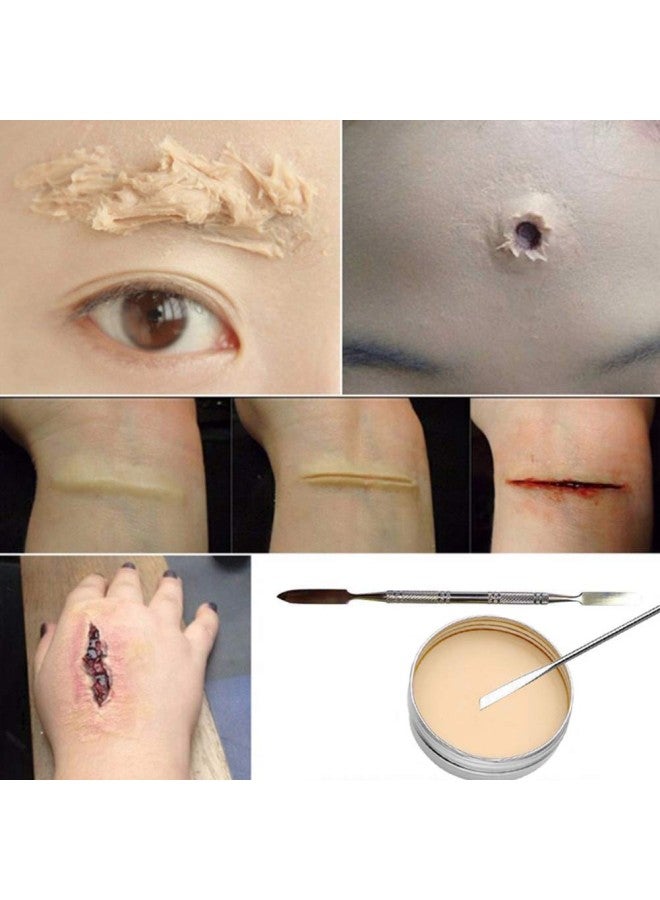 klarako Halloween Makeup Wax Onkessy Special Effects Wound Scar Cosplay Flesh Color Cover Eyebrows Mud Skin Wax,Special Effects Makeup for All - Image 3