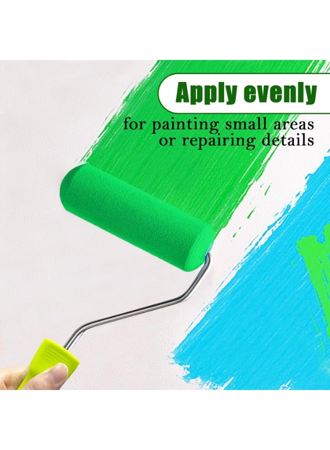 لينلي مجموعة أسطوانات طلاء إسفنجية من 15 قطعة، أسطوانات صغيرة مع إطار، صينية وبطانات، أغطية من الإسفنج عالي الكثافة والألياف الدقيقة للجدران، والأثاث، والأبواب، ومشاريع الطلاء المنزلية. - Image 3